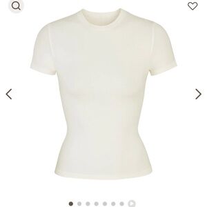 SKIMS Cotton Jersey T shirt in BONE